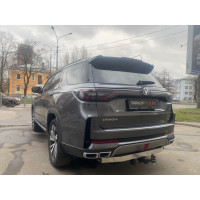 Фаркоп TCC для CHANGAN CS95 2024- Арт. TCU00421 (надпись Changan) (с отсекателем выхлопных газов, бампер не греется)