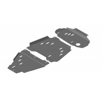 Защита Картера двигателя, КПП, Раздаточной коробки MOTODOR для Nissan Pathfinder 2010-2014 (III R51 рестайлинг), Сталь 3 мм - Арт. 11413