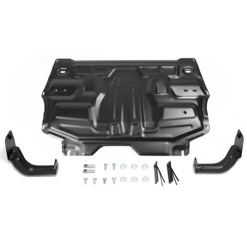 Защита Картера двигателя, КПП АвтоБроня для Volkswagen Polo 2001-2009, Сталь 45778 мм - Арт. 111.05842.1