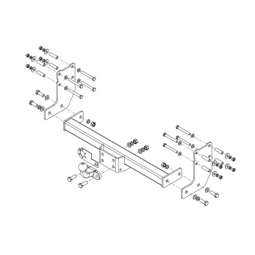 Фаркоп Avtos на FORD Transit шасси 2014- Арт.FD 35