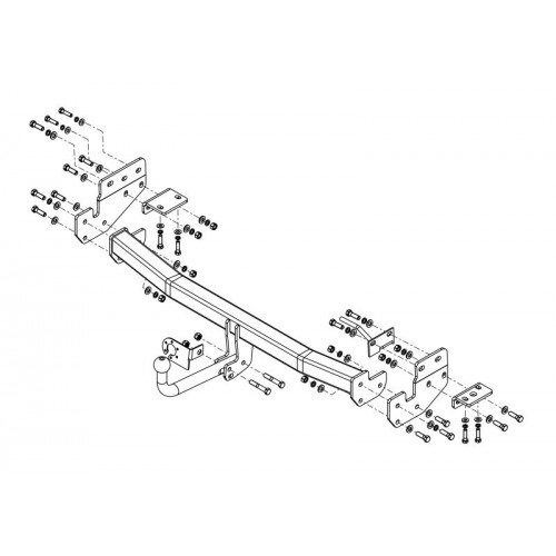 Фаркоп Avtos на INFINITY QX70 2012- Арт.IF 01