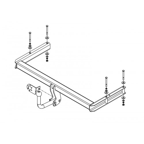 Фаркоп Avtos на VOLKSWAGEN Passat B5 2000-2005 Арт.VW 30